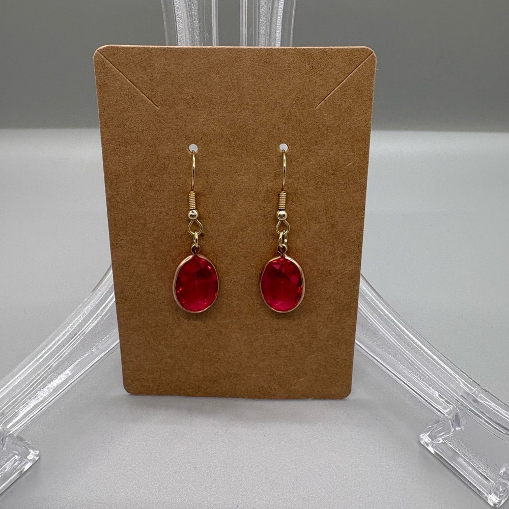Hand Crafted Crystal Gem Earrings
